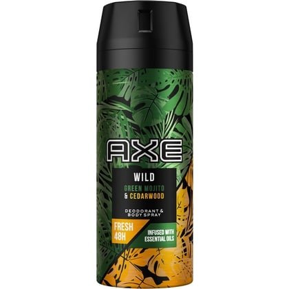 Axe Deospray - Wild Green Mojito & Cedarwood 150 ml. NL/FR