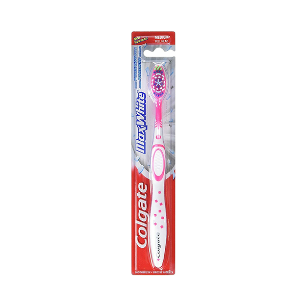 Colgate Max White Medium Toothbrush With Polishing Star (Colours May Vary) Colgate Max White Medium Toothbrush With Polishing Star (Colours May Vary)
