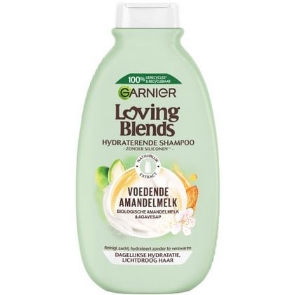 Garnier Shampoo Loving Blends - Amandelmelk & Agavesap 300ml.