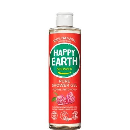 Happy Earth 100% Natural Douchegel - Floral Patchouli 300 ml.