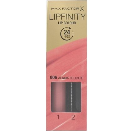 Max Factor Lipstick - Lipfinity 006 Always Delicate