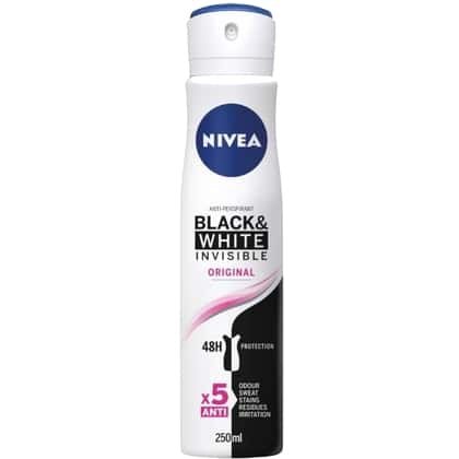 Nivea Deospray - Invisible Black & White Original 250 ml.