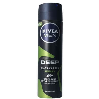 Nivea Deospray Men - Deep Black Carbon Amazonia 150 ml.