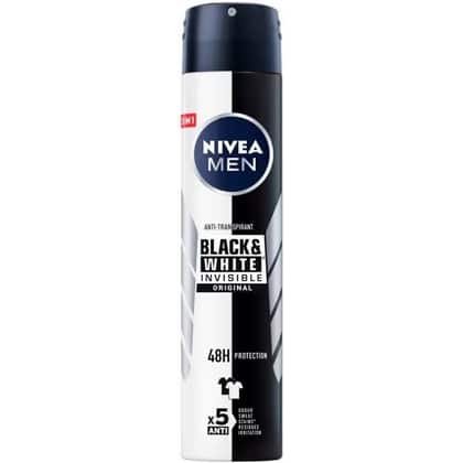 Nivea Deospray Men - Invisible Black & White Original Anti Transpirant 200 ml.