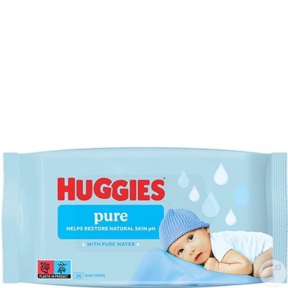 PALLETDEAL: Huggies Billendoekjes - Pure 56 stuks