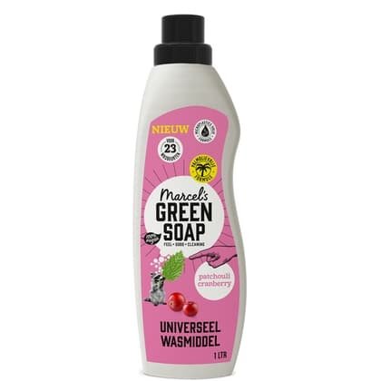 PALLETDEAL: Marcel's Green Soap Wasmiddel Universeel - Patchouli & Cranberry 1000 ml.