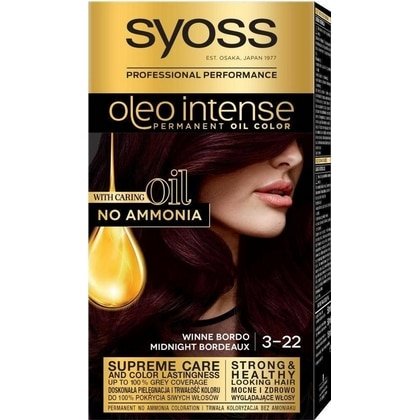 Syoss Haarverf Oleo Intense - 3-22 Midnight Bordeaux